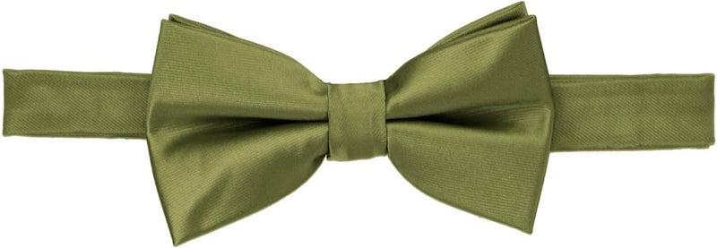 tiemart Pre-Tied Adjustable Men's Band Collar Bow Tie - Image 3